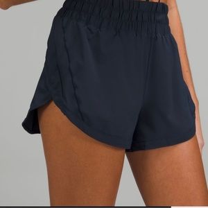 LULULEMON Track That High Rise Lined Shorts 5” inseam